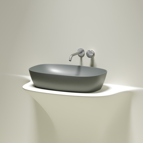 Раковина Ceramica Nova ELEMENT 60 см CN6049MH накладная цвет антрацит матовый - фото 2